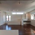 広いLDKの一角に書斎コーナー