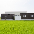 緑の中に佇む平屋