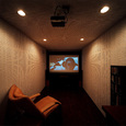 完全防音室にし、とことん趣味を堪能するために作られたシアタールーム
