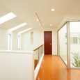 中庭とトップライト