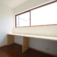 ２階廊下パブリックスペース　造作デスク