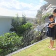 草屋根の家