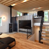 天神山近くのスキップフロアの家