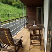 ゆったりと時の流れを感じられるバルコニー