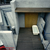 屋上には施主が楽しみにしている露天浴槽