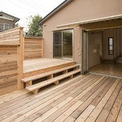 広いバルコニーはリビングの一部の様な開放感