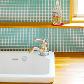 ブルーのモザイクタイル