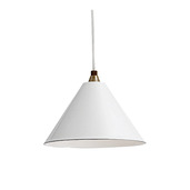 PORCELAIN ENAMELED IRON LAMP White