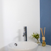 シンプルかつデザイン性の高い洗面台