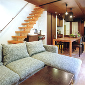 直線的に繋がるLDK