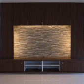 2階リビングのテレビボードb