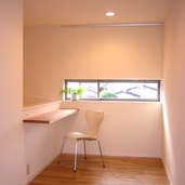 建築主の趣味の読書をする専用のスペースです。