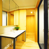 広々とした脱衣室