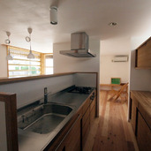 ほどよく隠れたキッチン