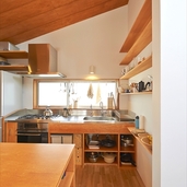 キッチン　見せる収納＆隠す収納