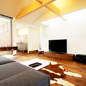 ＳＥ構法ならではの柱の無い、大空間リビング