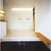 北側玄関の照明