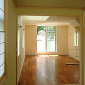 3階建ての2階リビング