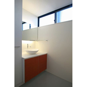 カフェのある家　洗面室