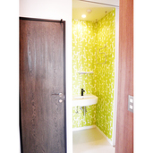 輸入クロスを用いたミニ手洗いコーナー