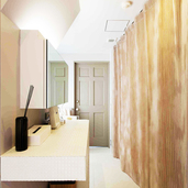 廊下状にある洗面所