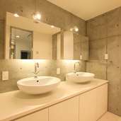 ツインボールの造作洗面化粧台