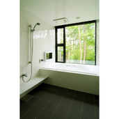 浴室から景色を楽しむ