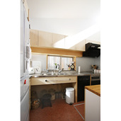 大工さん造りの独立キッチン