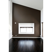 ブラウンの内壁で落ち着いた印象に