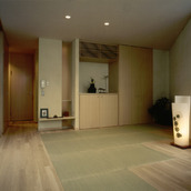 モダンな畳コーナーのある和室