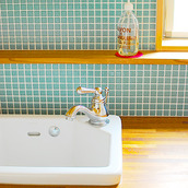 ブルーのモザイクタイル