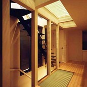 開放感がある階段スペース