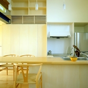 家族の団欒を大切にするキッチンカウンター