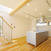 シンプルで明るいキッチン