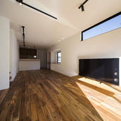 キッチンから丸見えリビング