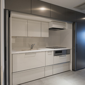 キッチンを収納する扉ーその②