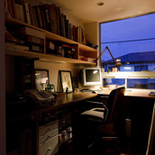 北側開口を利用した書斎