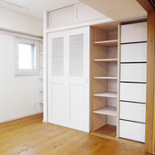子供室のたっぷり収納