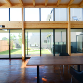 SE構法の柱と梁