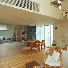 スキップフロアの3世帯住宅