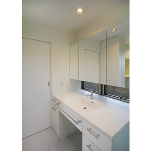 爽やかな白い洗面