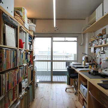 日中長い時間を過ごすアトリエも日当り抜群