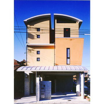 各部屋により異なるデザインの外観