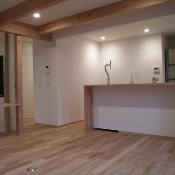 オープンキッチンで料理中も家族とのコミュニケーションも増える