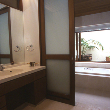 トップライトの光筒を照明とする