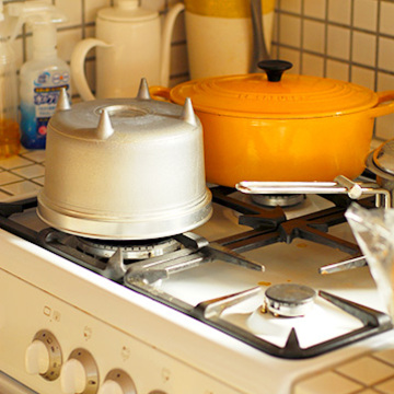 白いガスコンロ