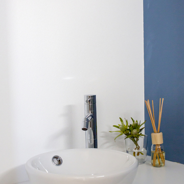 シンプルかつデザイン性の高い洗面台