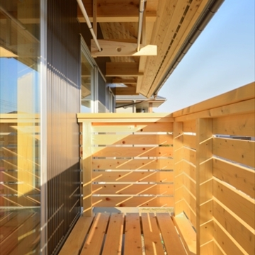 木製バルコニー