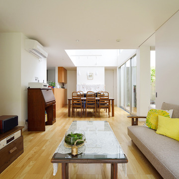 大空間でリラックスできるリビング