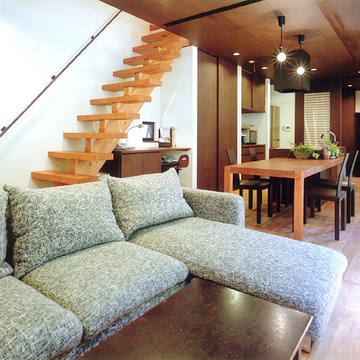 直線的に繋がるLDK